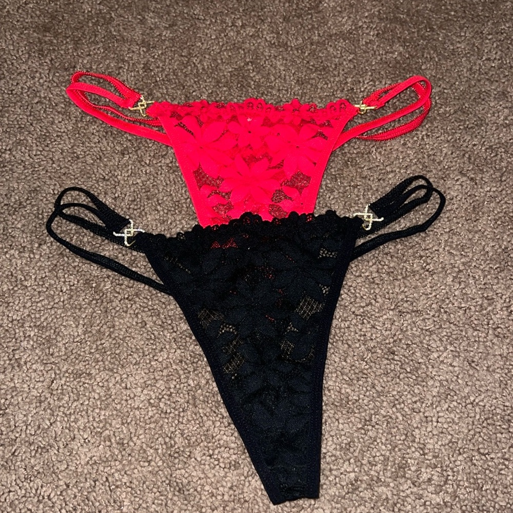 thong panties 2 pair bundle size medium